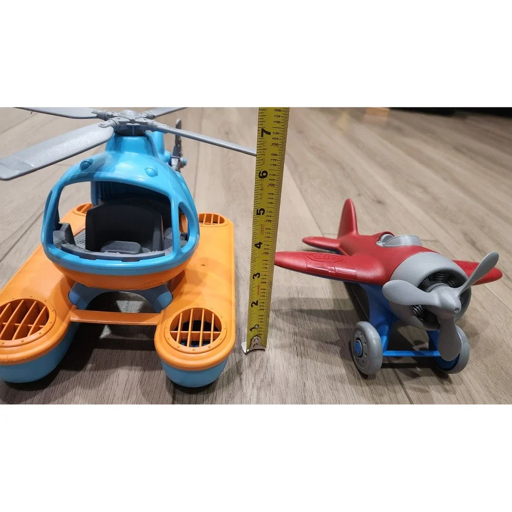Green Toys Airplane & Seacopter Set Kids Toy 100% Recycled‎ Plastic Made in USA